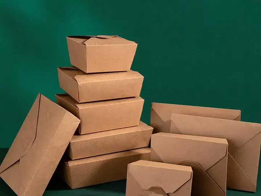 Custom food packaging boxes for bakery takeaway and snacks