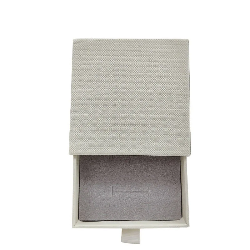 Drawer-style rigid box with a sliding tray, ribbon pull and insert — structure reference